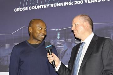 Wilson Kipketer at the opening ceremony of the IAAF Heritage XC Display in Aarhus