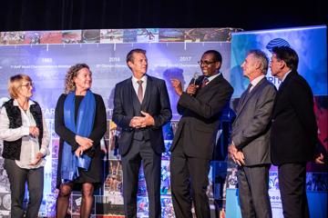 Gabriella Dorio, Steve Cram, Abdi Bile, Eamonn Coghlan and Seb Coe - Heritage Mile Night